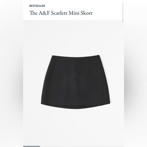 NEW Abercrombie Scarlett Mini Skort XS